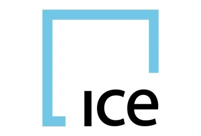 The image shows the word 'ice' inside a blue square outline.
